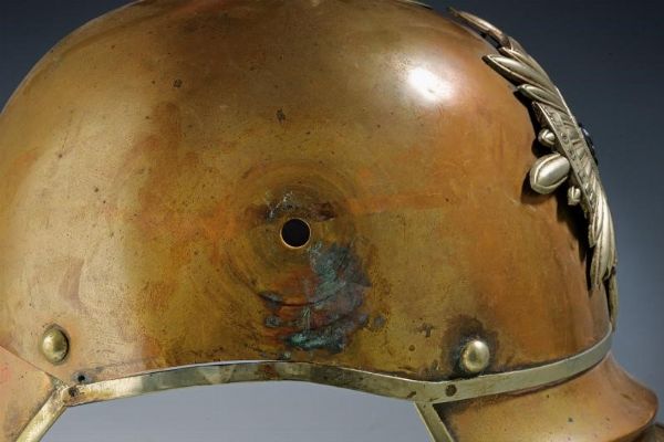 Elmo incompleto da truppa del reggimento Garde du Corps  - Asta Rare Armi Antiche e Militaria da tutto il mondo - Associazione Nazionale - Case d'Asta italiane