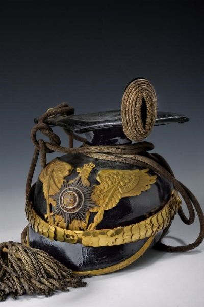 Czapka da ufficiale del 2. Garde-Ulanen Rgt.  - Asta Rare Armi Antiche e Militaria da tutto il mondo - Associazione Nazionale - Case d'Asta italiane