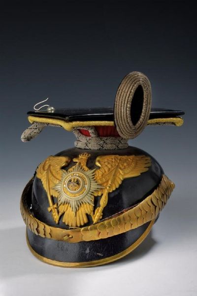 Czapka da ufficiale del 2. Garde-Ulanen Rgt.  - Asta Rare Armi Antiche e Militaria da tutto il mondo - Associazione Nazionale - Case d'Asta italiane
