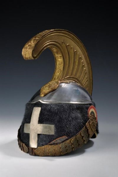 Elmo da truppa di Cavalleria  - Asta Rare Armi Antiche e Militaria da tutto il mondo - Associazione Nazionale - Case d'Asta italiane