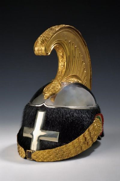 Elmo per ufficiale del Genova Cavalleria  - Asta Rare Armi Antiche e Militaria da tutto il mondo - Associazione Nazionale - Case d'Asta italiane