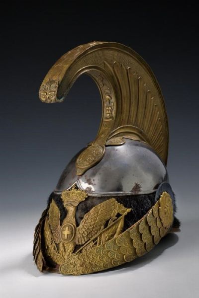 Raro elmo da ufficiale di cavalleria dell'epoca di Carlo Alberto  - Asta Rare Armi Antiche e Militaria da tutto il mondo - Associazione Nazionale - Case d'Asta italiane