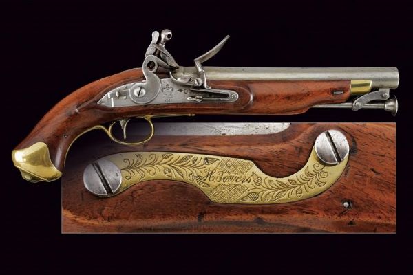 Pistola a pietra focaia da cavalleria personalizzata  - Asta Rare Armi Antiche e Militaria da tutto il mondo - Associazione Nazionale - Case d'Asta italiane