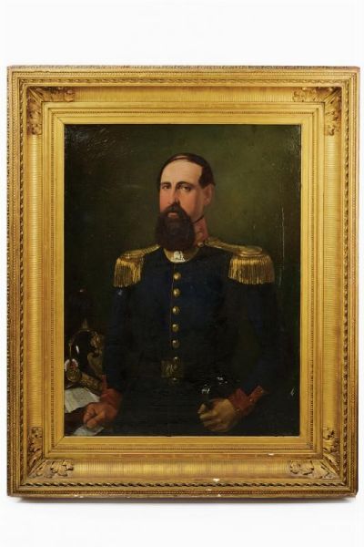 Olio su tela  - Asta Rare Armi Antiche e Militaria da tutto il mondo - Associazione Nazionale - Case d'Asta italiane