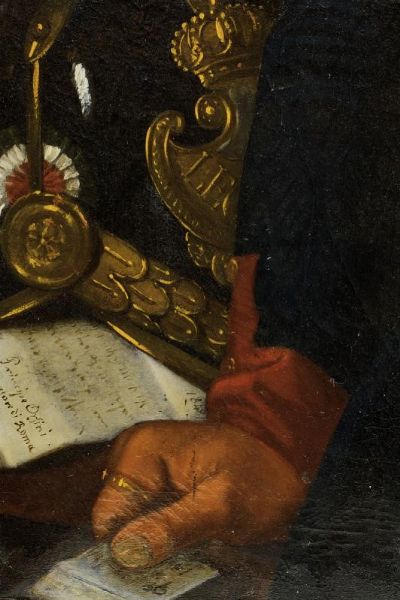 Olio su tela  - Asta Rare Armi Antiche e Militaria da tutto il mondo - Associazione Nazionale - Case d'Asta italiane