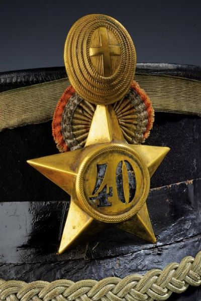 Kepi da ufficiale del 40� reggimento fanteria  - Asta Rare Armi Antiche e Militaria da tutto il mondo - Associazione Nazionale - Case d'Asta italiane