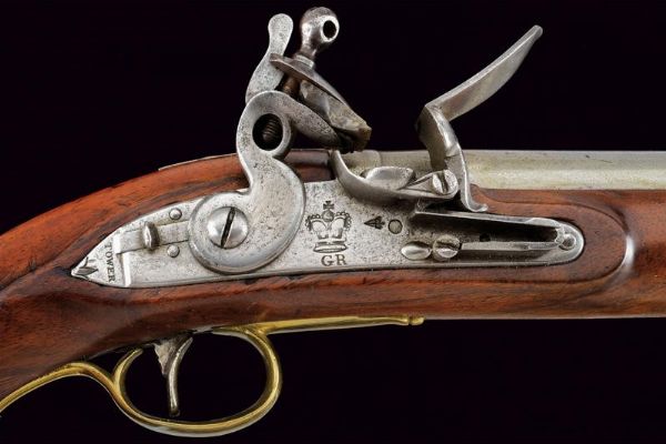 Pistola a pietra focaia da cavalleria personalizzata  - Asta Rare Armi Antiche e Militaria da tutto il mondo - Associazione Nazionale - Case d'Asta italiane