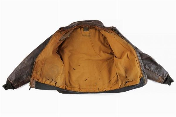 Rara giacca da aviatore in pelle modello A2 della Army Air Force - 116� Squadrone  - Asta Rare Armi Antiche e Militaria da tutto il mondo - Associazione Nazionale - Case d'Asta italiane
