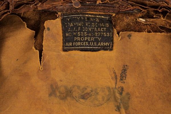 Rara giacca da aviatore in pelle modello A2 della Army Air Force - 116� Squadrone  - Asta Rare Armi Antiche e Militaria da tutto il mondo - Associazione Nazionale - Case d'Asta italiane