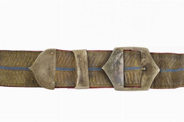 Rarissimo set di giberna con bandoliera, cintura, dragona e attacchi per sciabola  - Asta Rare Armi Antiche e Militaria da tutto il mondo - Associazione Nazionale - Case d'Asta italiane