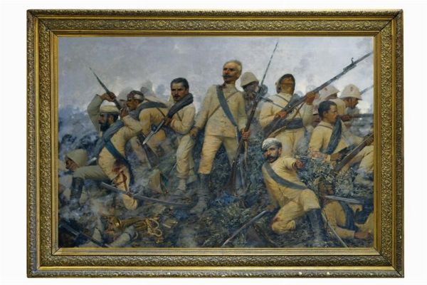 L'ultima resistenza di De Cristoforis alla Battaglia di Dogali  - Asta Rare Armi Antiche e Militaria da tutto il mondo - Associazione Nazionale - Case d'Asta italiane