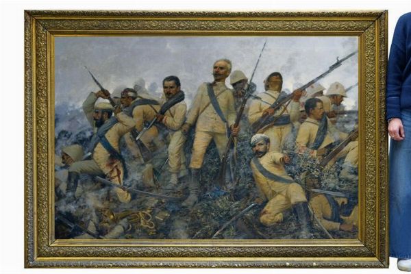 L'ultima resistenza di De Cristoforis alla Battaglia di Dogali  - Asta Rare Armi Antiche e Militaria da tutto il mondo - Associazione Nazionale - Case d'Asta italiane
