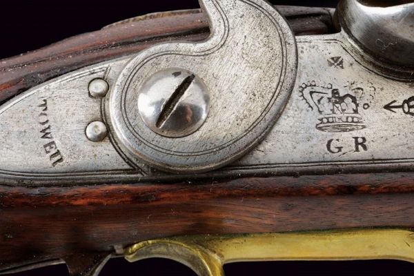 Pistola a pietra focaia Long Sea Service  - Asta Rare Armi Antiche e Militaria da tutto il mondo - Associazione Nazionale - Case d'Asta italiane