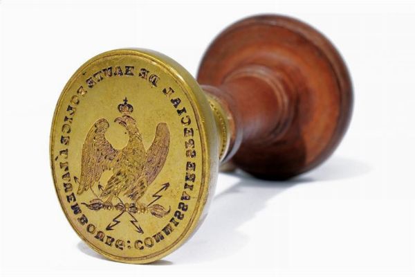 Sigillo da commissario di polizia  - Asta Rare Armi Antiche e Militaria da tutto il mondo - Associazione Nazionale - Case d'Asta italiane