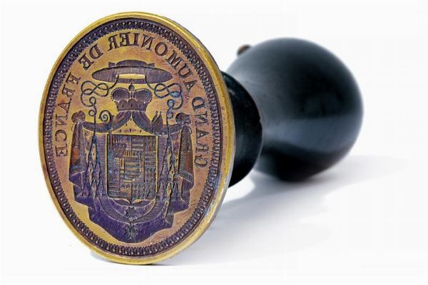 Sigillo da grande elemosiniere di Francia Grand aum�nier de France  - Asta Rare Armi Antiche e Militaria da tutto il mondo - Associazione Nazionale - Case d'Asta italiane