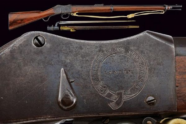 Fucile Martini Henry a retrocarica di Jeffery, con baionetta  - Asta Rare Armi Antiche e Militaria da tutto il mondo - Associazione Nazionale - Case d'Asta italiane