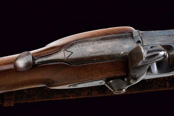 Rara carabina a luminello Whitworth con sistema a retrocarica Westley Richards Monkey Tail  - Asta Rare Armi Antiche e Militaria da tutto il mondo - Associazione Nazionale - Case d'Asta italiane
