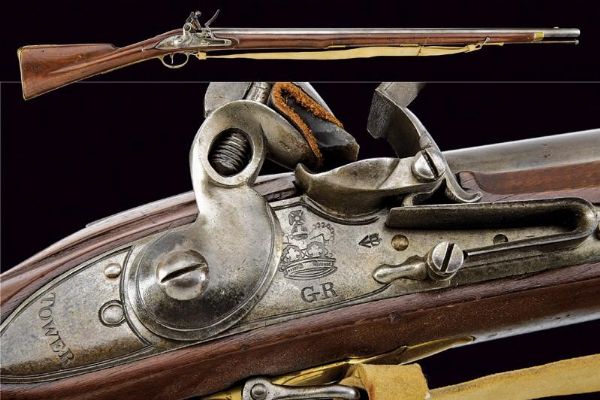 Fucile Brown Bess a pietra focaia con baionetta  - Asta Rare Armi Antiche e Militaria da tutto il mondo - Associazione Nazionale - Case d'Asta italiane