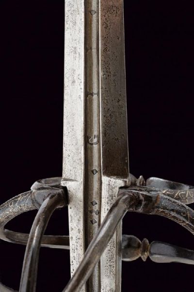 Magnifica spada da cavallo ageminata in argento  - Asta Rare Armi Antiche e Militaria da tutto il mondo - Associazione Nazionale - Case d'Asta italiane