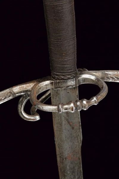 Rarissima spada da caccia a una mano e mezza tardo gotica  - Asta Rare Armi Antiche e Militaria da tutto il mondo - Associazione Nazionale - Case d'Asta italiane