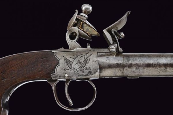 Mazzagatto a pietra focaia di H. Nock  - Asta Rare Armi Antiche e Militaria da tutto il mondo - Associazione Nazionale - Case d'Asta italiane