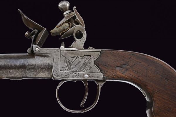 Mazzagatto a pietra focaia di H. Nock  - Asta Rare Armi Antiche e Militaria da tutto il mondo - Associazione Nazionale - Case d'Asta italiane