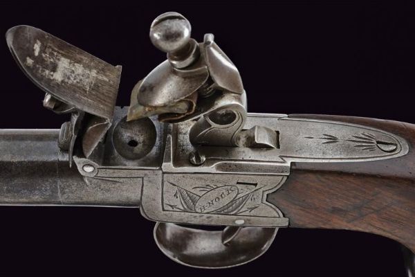 Mazzagatto a pietra focaia di H. Nock  - Asta Rare Armi Antiche e Militaria da tutto il mondo - Associazione Nazionale - Case d'Asta italiane