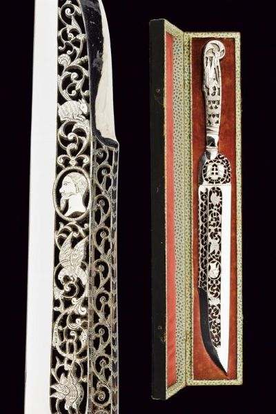 Rara e raffinata coltella da caccia  - Asta Rare Armi Antiche e Militaria da tutto il mondo - Associazione Nazionale - Case d'Asta italiane