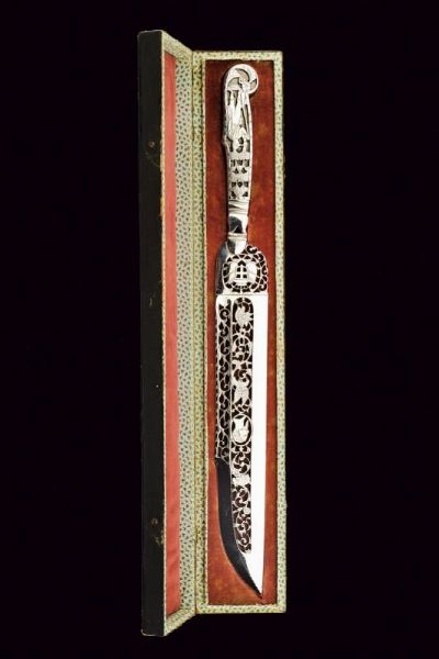 Rara e raffinata coltella da caccia  - Asta Rare Armi Antiche e Militaria da tutto il mondo - Associazione Nazionale - Case d'Asta italiane