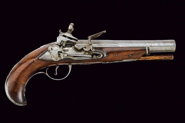 Rara pistola alla micheletta con baionetta pieghevole  - Asta Rare Armi Antiche e Militaria da tutto il mondo - Associazione Nazionale - Case d'Asta italiane