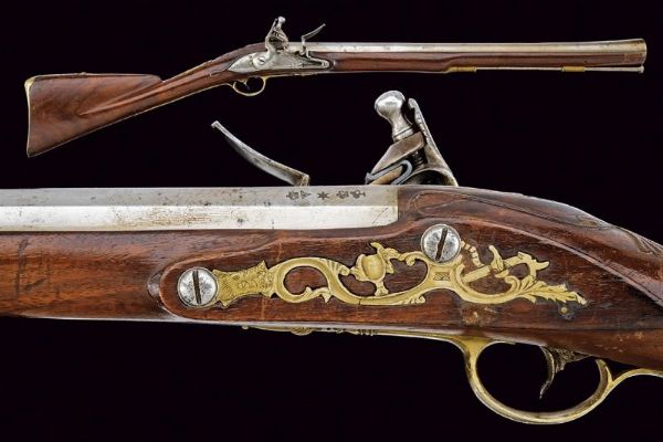 Bel trombone a pietra focaia  - Asta Rare Armi Antiche e Militaria da tutto il mondo - Associazione Nazionale - Case d'Asta italiane