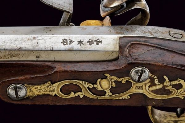 Bel trombone a pietra focaia  - Asta Rare Armi Antiche e Militaria da tutto il mondo - Associazione Nazionale - Case d'Asta italiane