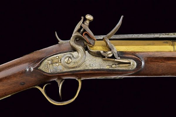 Trombone a pietra focaia da marina con baionetta a scatto di Goodwin  - Asta Rare Armi Antiche e Militaria da tutto il mondo - Associazione Nazionale - Case d'Asta italiane