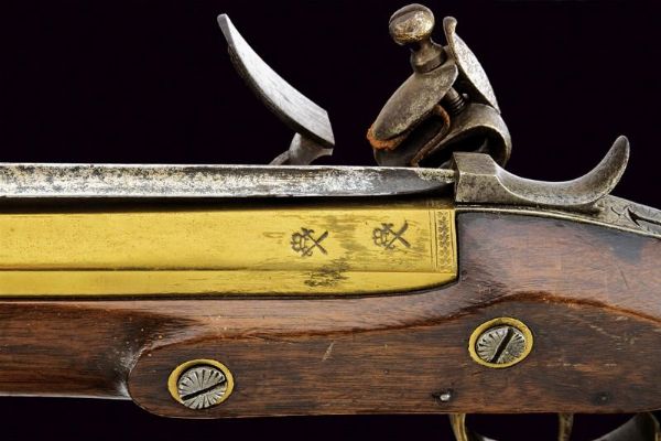 Trombone a pietra focaia da marina con baionetta a scatto di Goodwin  - Asta Rare Armi Antiche e Militaria da tutto il mondo - Associazione Nazionale - Case d'Asta italiane