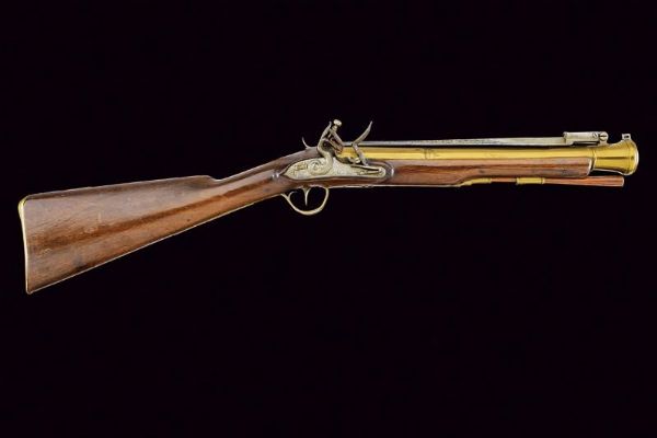 Trombone a pietra focaia da marina con baionetta a scatto di Goodwin  - Asta Rare Armi Antiche e Militaria da tutto il mondo - Associazione Nazionale - Case d'Asta italiane