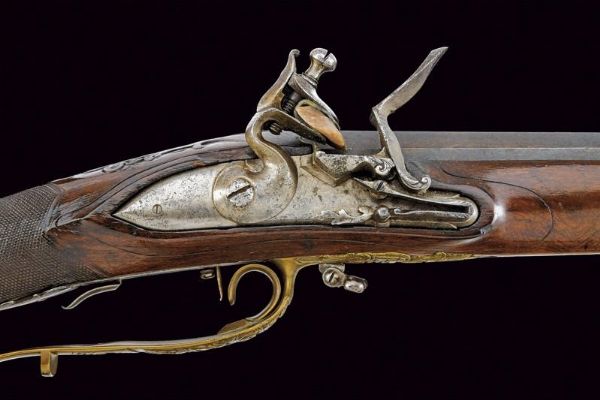 Interessante fucile a pietra focaia  - Asta Rare Armi Antiche e Militaria da tutto il mondo - Associazione Nazionale - Case d'Asta italiane