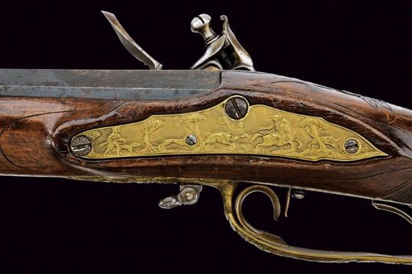 Interessante fucile a pietra focaia  - Asta Rare Armi Antiche e Militaria da tutto il mondo - Associazione Nazionale - Case d'Asta italiane