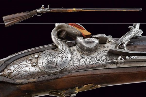 Fucile alla fiorentina di Cosimo Menghini  - Asta Rare Armi Antiche e Militaria da tutto il mondo - Associazione Nazionale - Case d'Asta italiane
