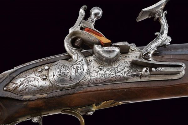 Fucile alla fiorentina di Cosimo Menghini  - Asta Rare Armi Antiche e Militaria da tutto il mondo - Associazione Nazionale - Case d'Asta italiane