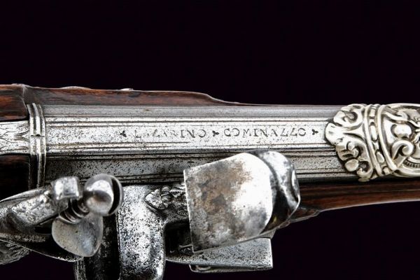 Bel fucile alla fiorentina di Ottaviano Pozzi  - Asta Rare Armi Antiche e Militaria da tutto il mondo - Associazione Nazionale - Case d'Asta italiane