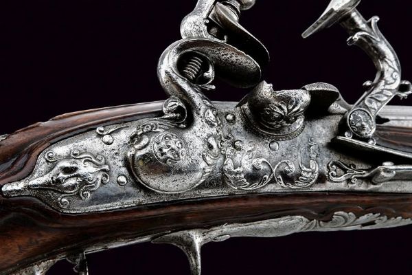 Bel fucile alla fiorentina di Ottaviano Pozzi  - Asta Rare Armi Antiche e Militaria da tutto il mondo - Associazione Nazionale - Case d'Asta italiane