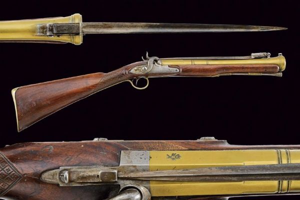 Trombone ridotto a luminello da marina con baionetta a scatto  - Asta Rare Armi Antiche e Militaria da tutto il mondo - Associazione Nazionale - Case d'Asta italiane