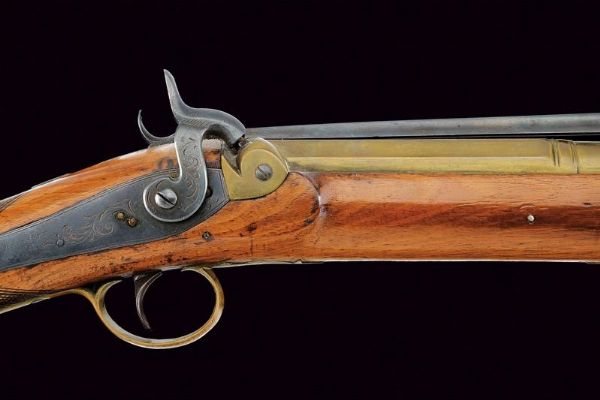 Trombone a luminello da marina di Blisset, con baionetta a scatto  - Asta Rare Armi Antiche e Militaria da tutto il mondo - Associazione Nazionale - Case d'Asta italiane