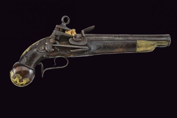 Pistola alla micheletta del tipo Ripoll  - Asta Rare Armi Antiche e Militaria da tutto il mondo - Associazione Nazionale - Case d'Asta italiane