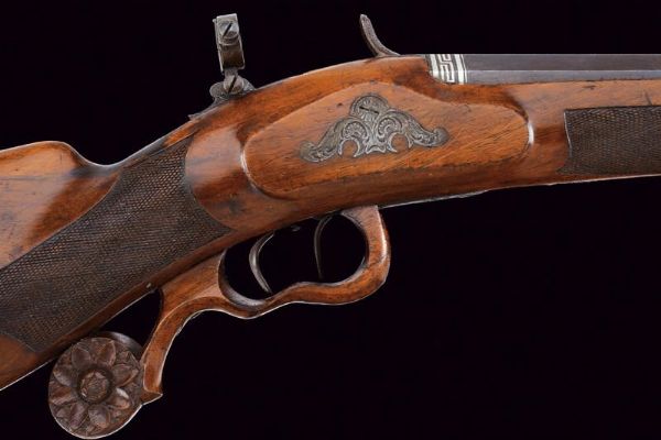 Raro fucile da sala a luminello di F. Dischler  - Asta Rare Armi Antiche e Militaria da tutto il mondo - Associazione Nazionale - Case d'Asta italiane