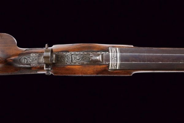 Raro fucile da sala a luminello di F. Dischler  - Asta Rare Armi Antiche e Militaria da tutto il mondo - Associazione Nazionale - Case d'Asta italiane