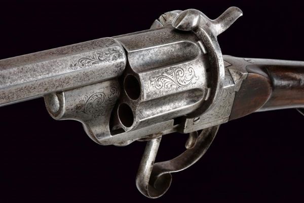 Fucile revolver a spillo  - Asta Rare Armi Antiche e Militaria da tutto il mondo - Associazione Nazionale - Case d'Asta italiane