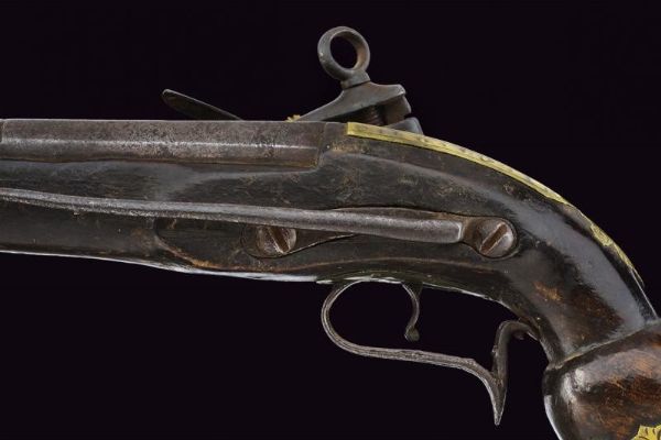 Pistola alla micheletta del tipo Ripoll  - Asta Rare Armi Antiche e Militaria da tutto il mondo - Associazione Nazionale - Case d'Asta italiane