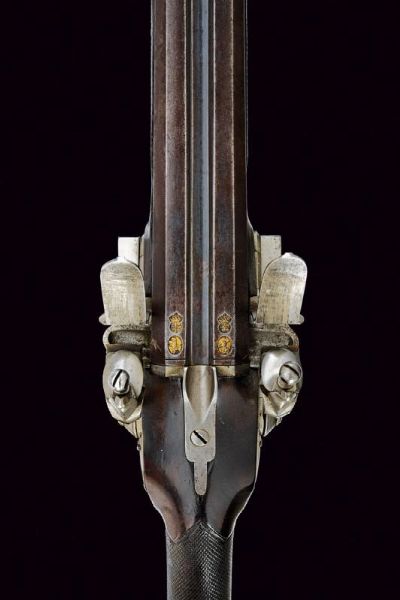 Doppietta a pietra focaia di G. Scalafiot  - Asta Rare Armi Antiche e Militaria da tutto il mondo - Associazione Nazionale - Case d'Asta italiane