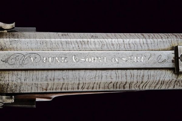 Bella doppietta a luminello di V. Funk & S�hne  - Asta Rare Armi Antiche e Militaria da tutto il mondo - Associazione Nazionale - Case d'Asta italiane